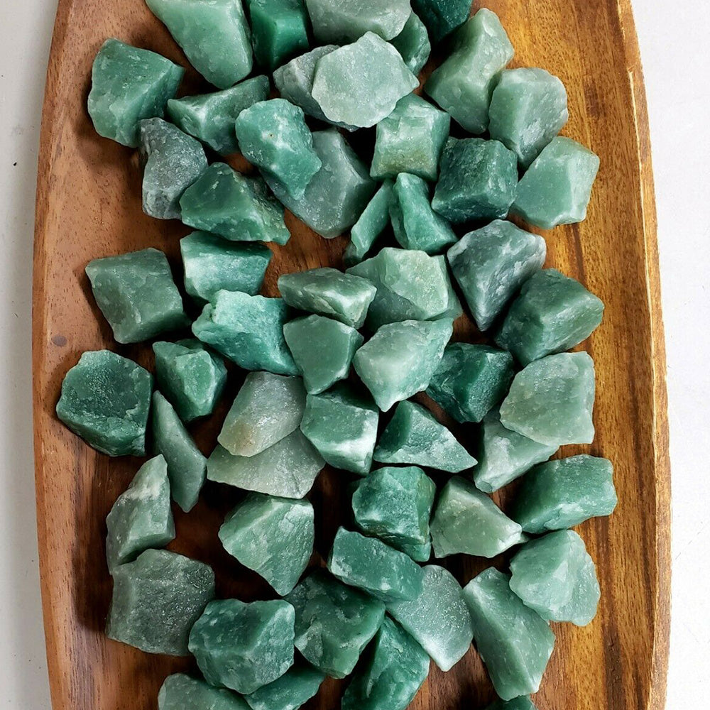 Natural Green Aventurine Crystal Quartz Raw Rough Tangling Jade