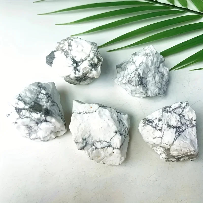 Natural Howlite Crystal And Gem Raw Stone Healing Crystal Stone Home