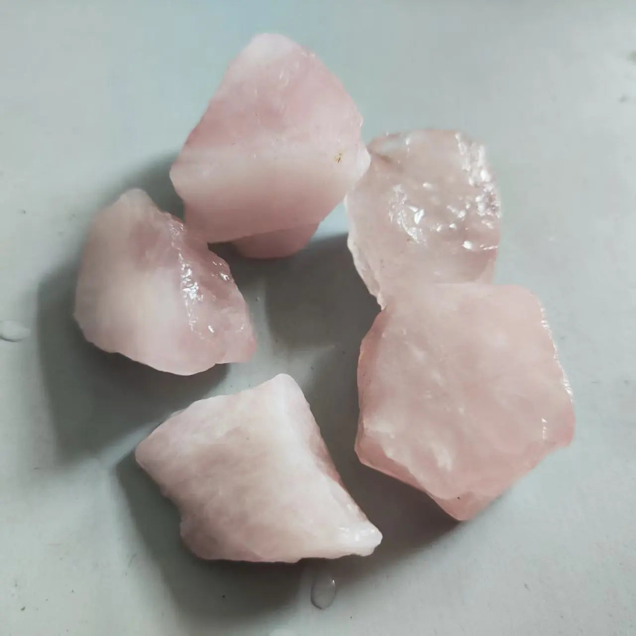 Natural Rose Quartz Pink Crystal Stone Home Decoration Stone Healing