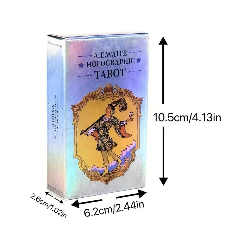 1 Box Classic Tarot Card Board Game With Holographic Flash Cards
