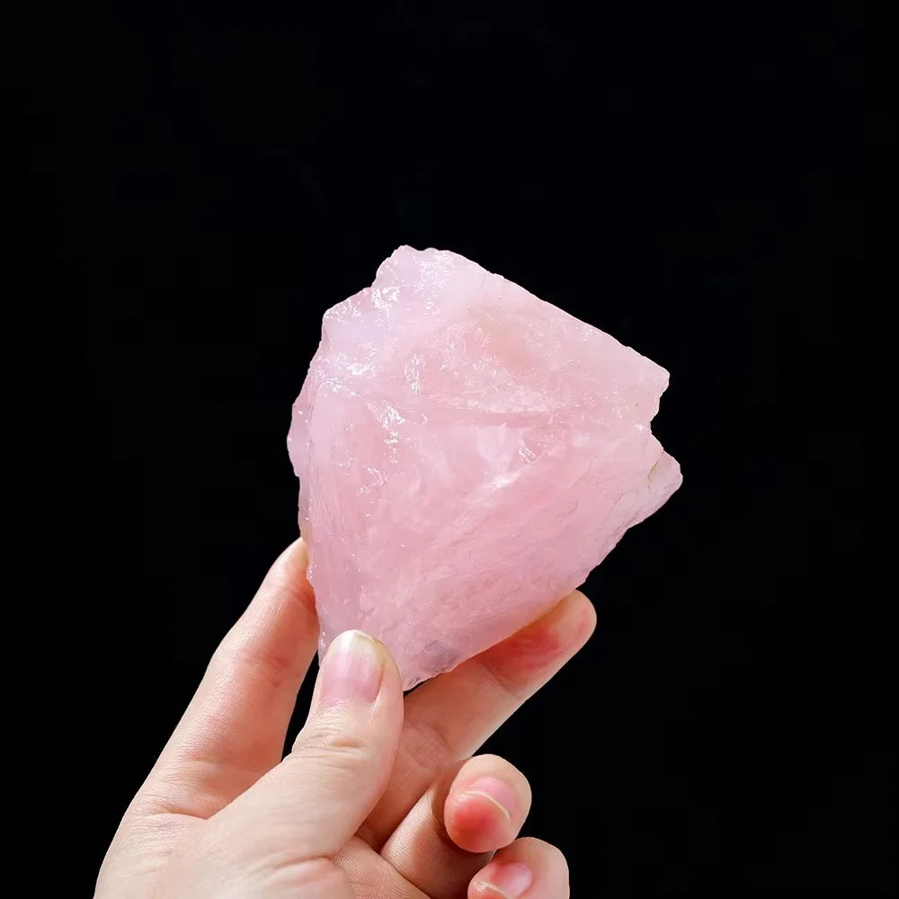 100% Natural Rose Quartz Stone Raw Crystals Stones Healing Mineral