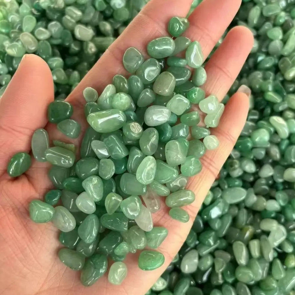 100g/bag Natural Crystal Green Dongling Jade Mineral Specimen Healing