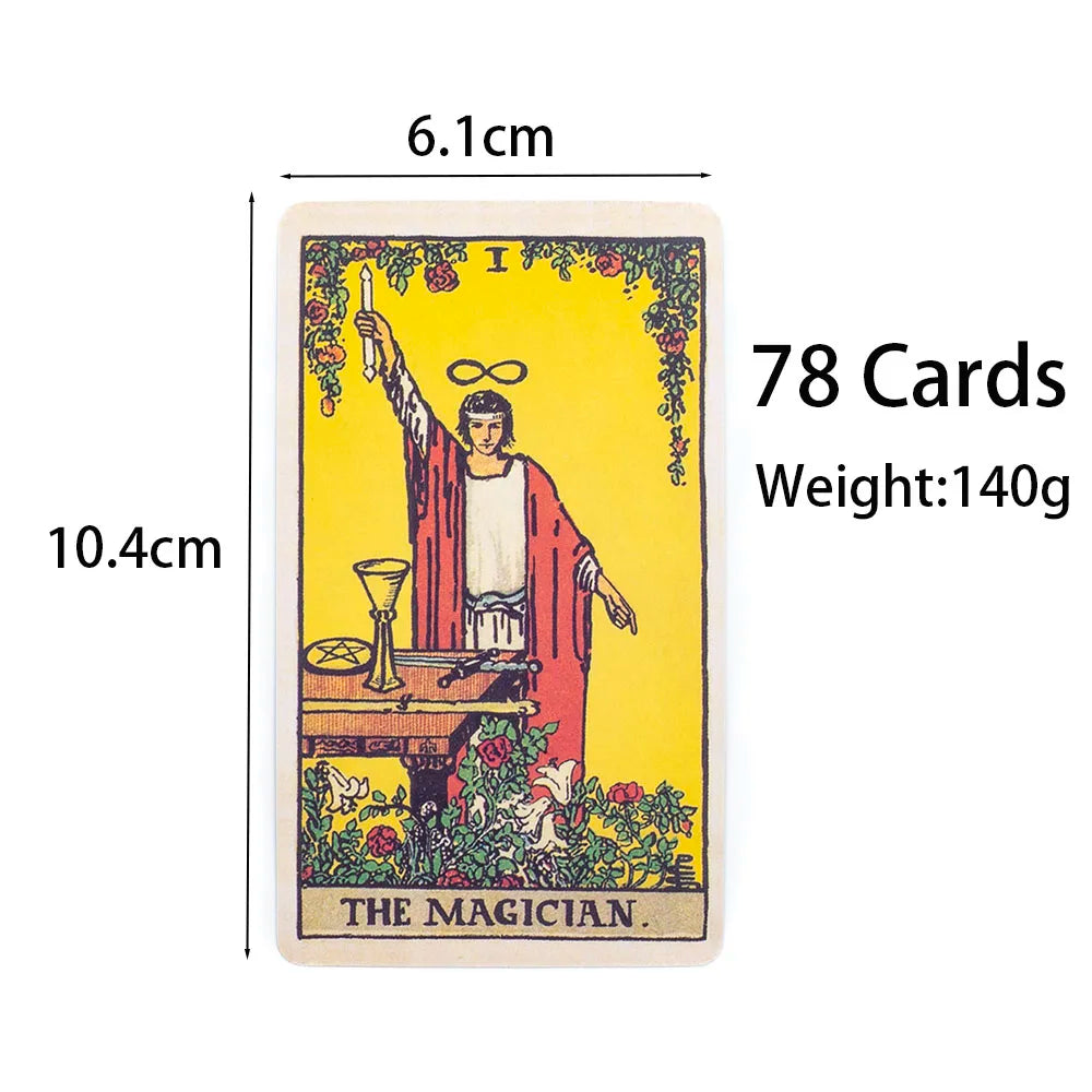 The Classic Tarot Cards Deck 78Pcs For Easy Beginners Fate Fortune