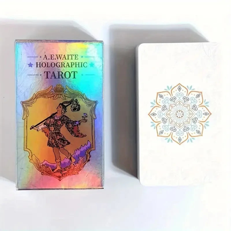 1 Box Classic Tarot Card Board Game With Holographic Flash Cards