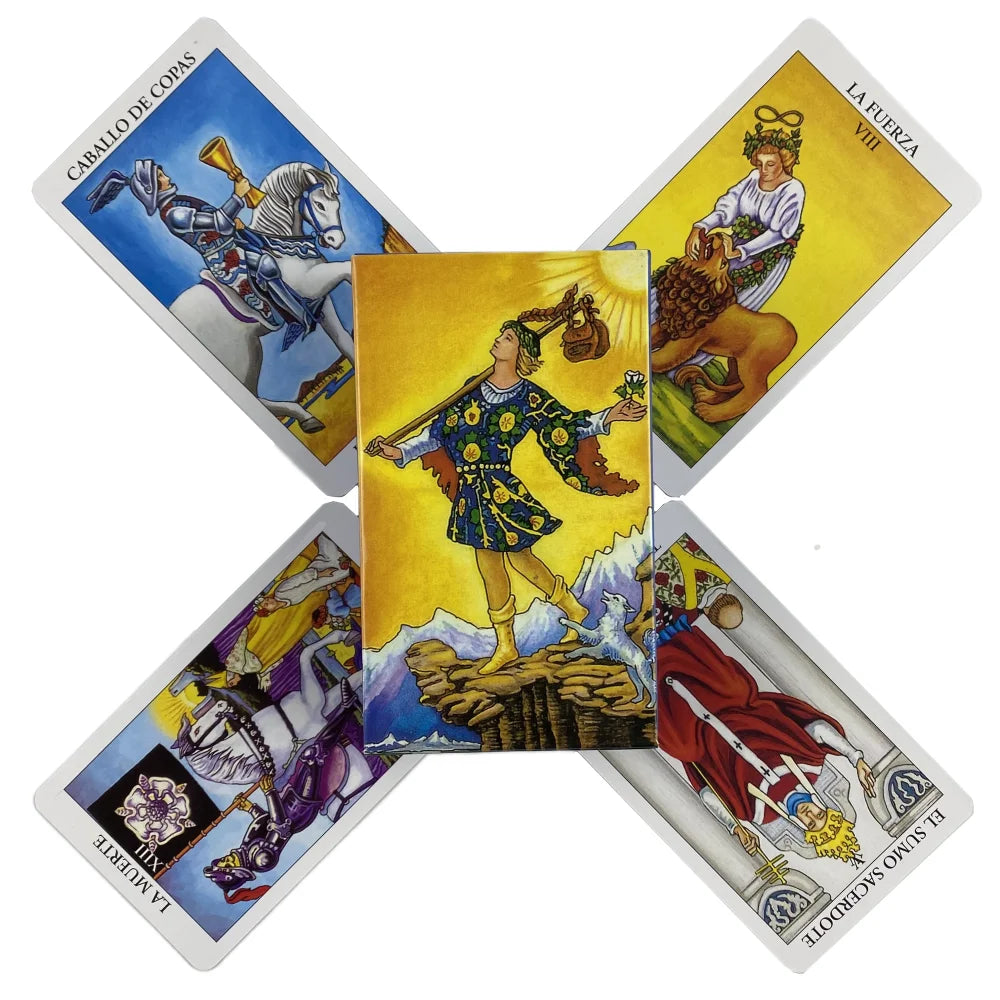 1 Box Meaning On Cards Spanish English Version Tarot Deck With