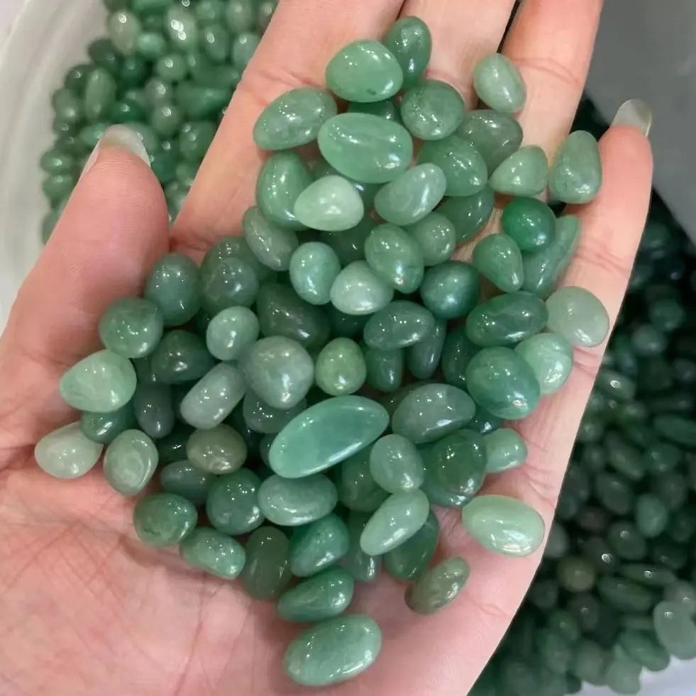 100g/bag Natural Crystal Green Dongling Jade Mineral Specimen Healing