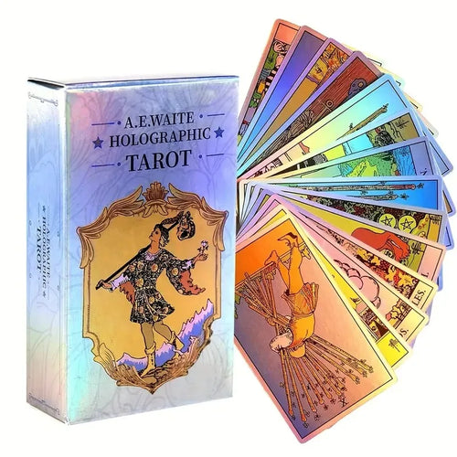 1 Box Classic Tarot Card Board Game With Holographic Flash Cards