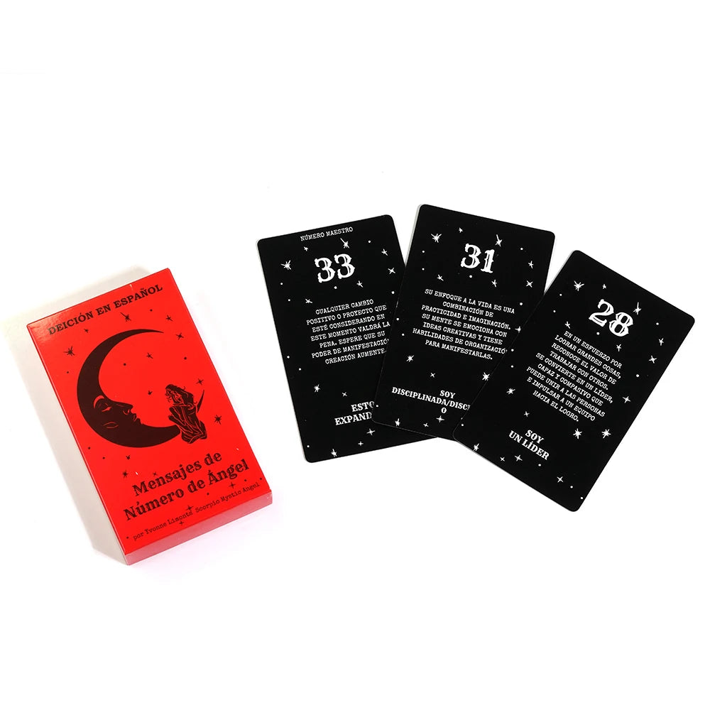 Oráculo En Espa?ol, Mensajes De Número De ?ngel, 53 Cartas, Números