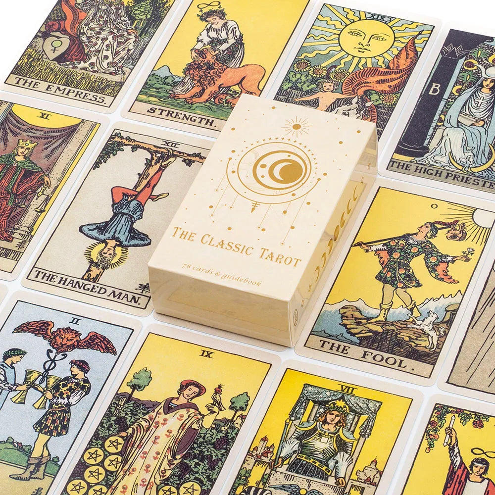The Classic Tarot Cards Deck 78Pcs For Easy Beginners Fate Fortune
