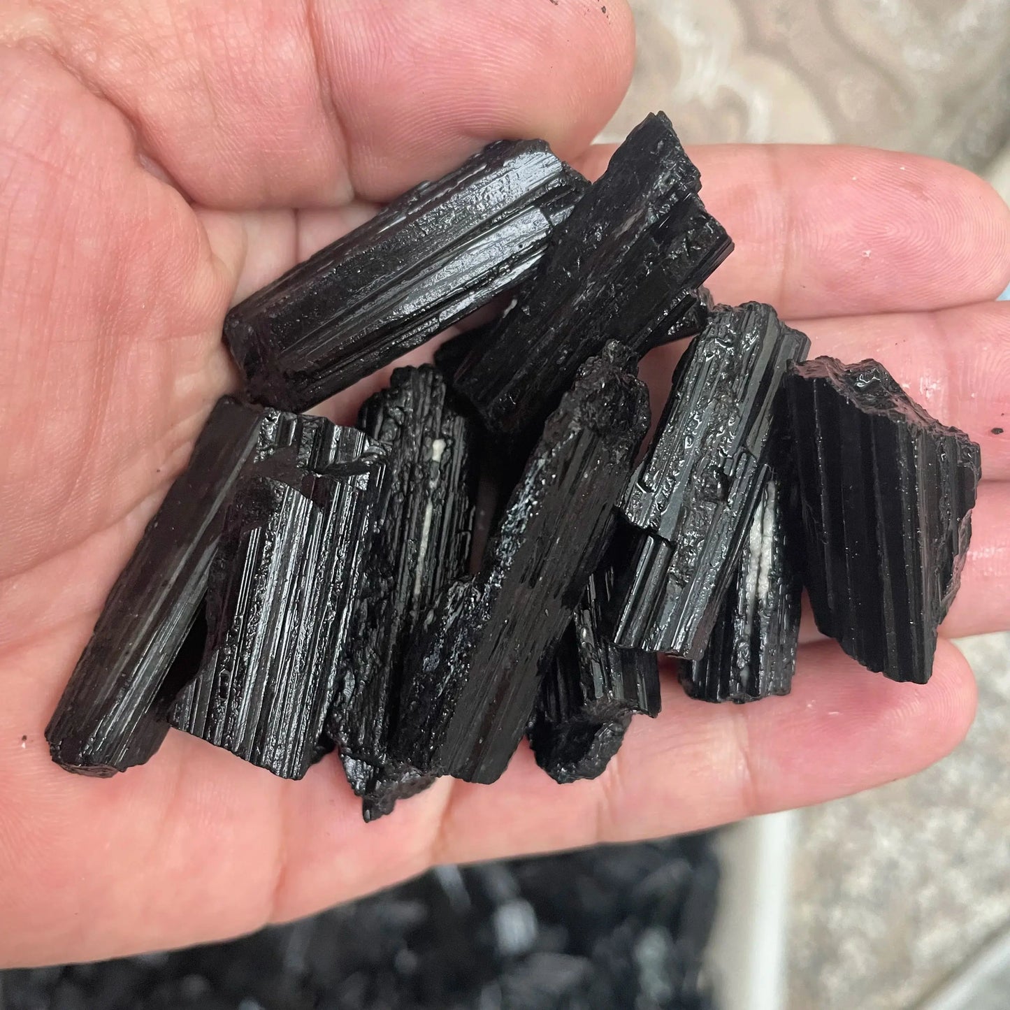 100g/Pack Bulk Lot Rare Rough Natural Black Tourmaline Raw Stone