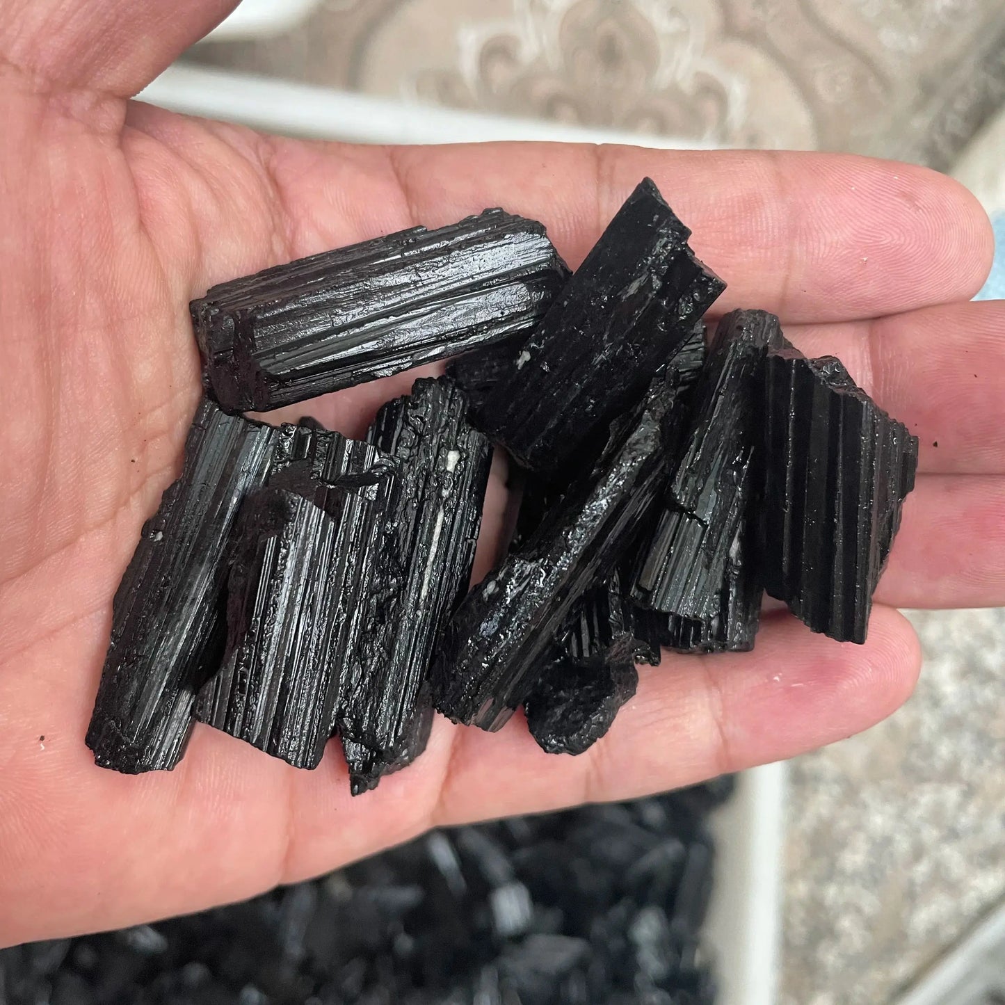 100g/Pack Bulk Lot Rare Rough Natural Black Tourmaline Raw Stone