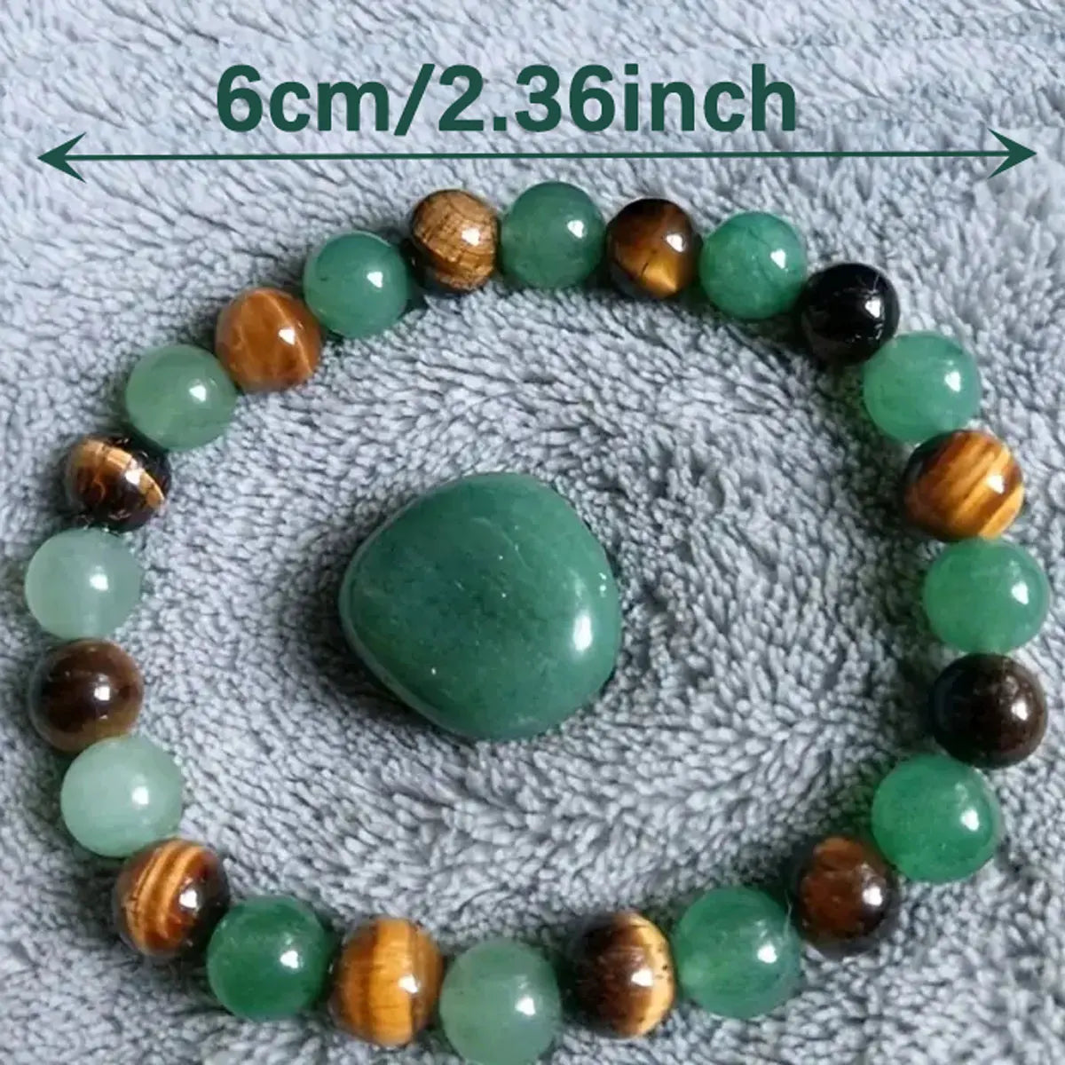 White Good Luck Bracelet - Crystal Healing Natural Stone Stress Relief